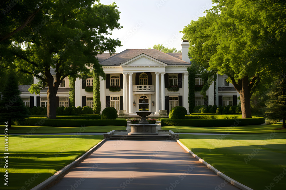 Luxurious Estate House Amidst Lush Greenery: A Symbol of Affluence and Landmark of Serenity Luxurious Estate House Amidst Lush Greenery: A Symbol of Affluence and Landmark of Serenity