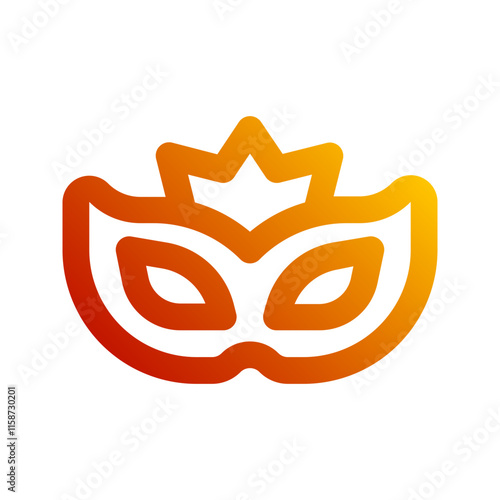 eye mask gradient icon