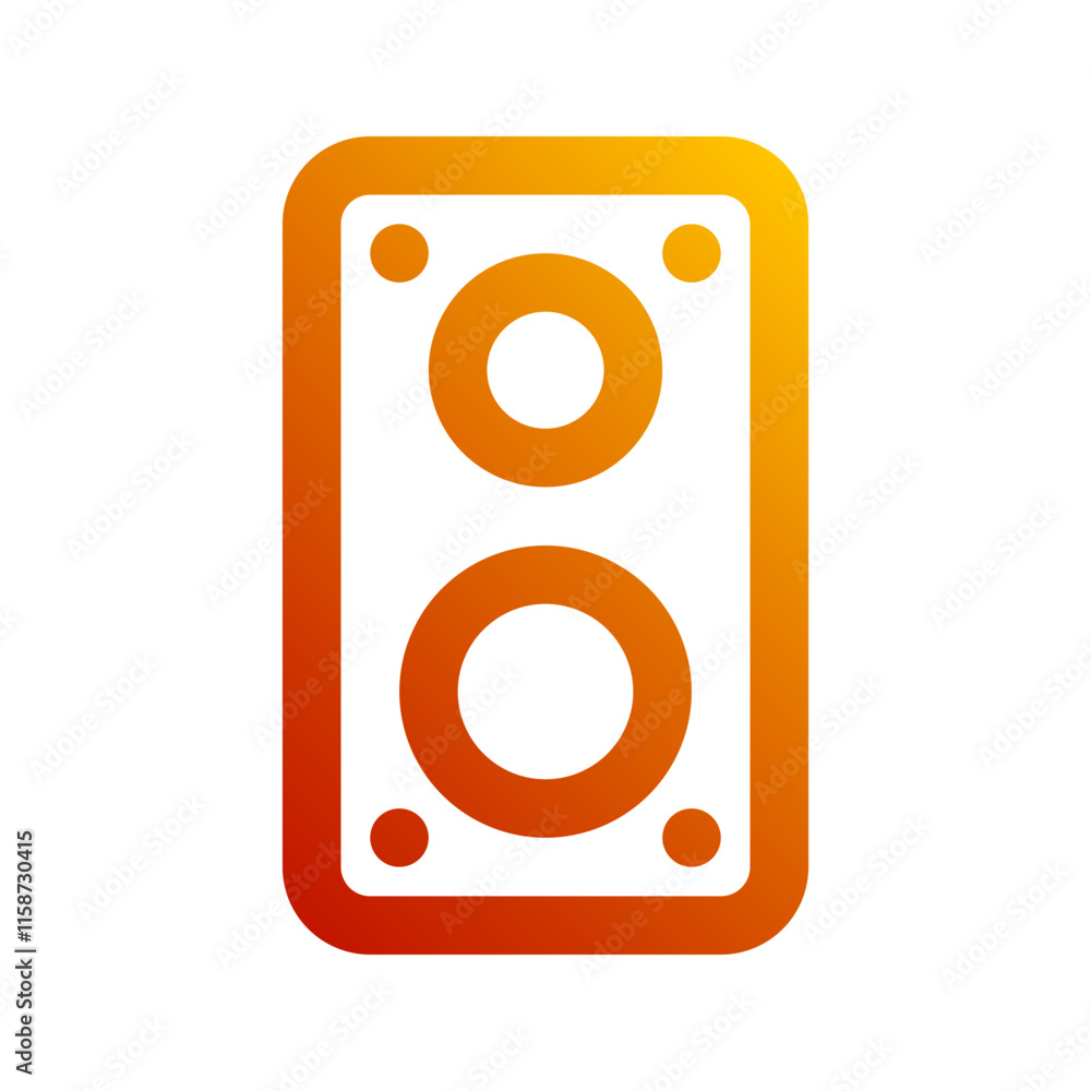 speaker gradient icon speaker gradient icon