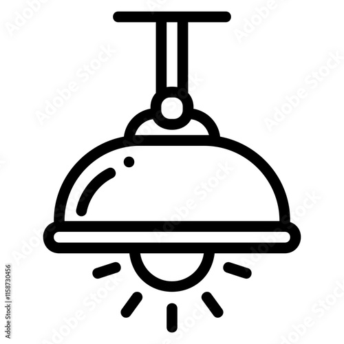 Ceiling lamp icon