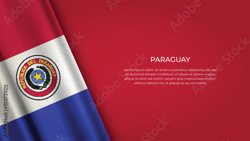PARAGUAY Flag with Original color