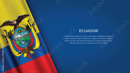 ECUADOR Flag with Original color