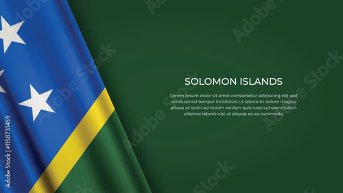 SOLOMON ISLANDS Flag with Original color