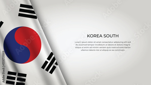 SOUTH KOREA Flag with Original color