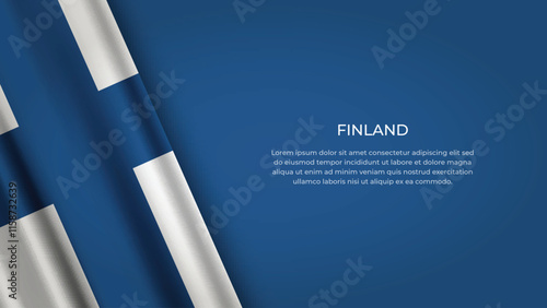 FINLAND Flag with Original color