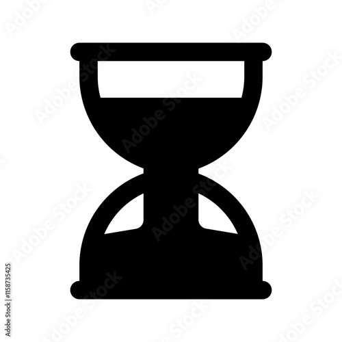 sandglass line icon