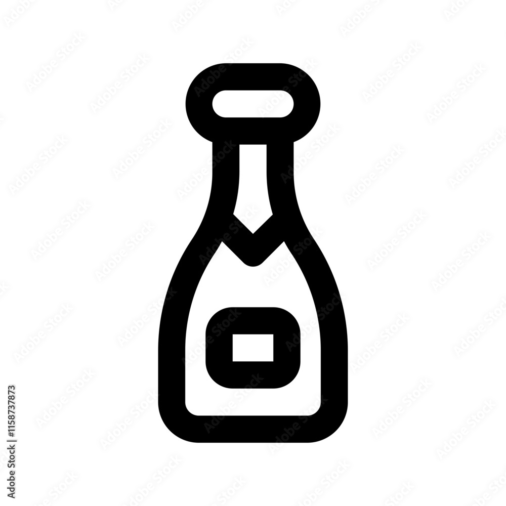 champagne line icon champagne line icon
