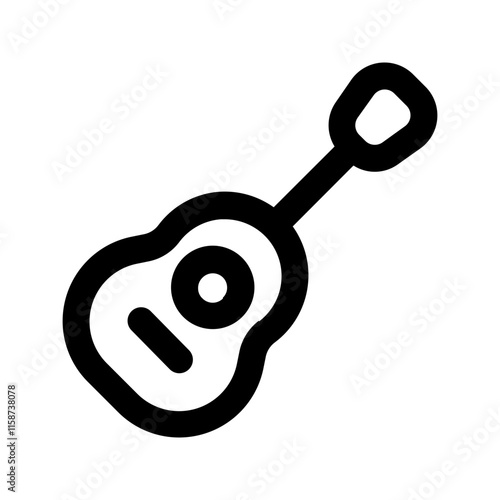 guitar line icon