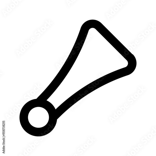 trumpet line icon