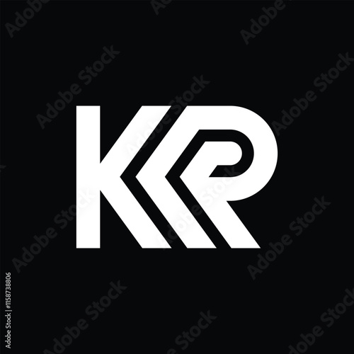 KR Letter Logo-Minimalist Logo-Letter Logo-Monogram Logo
