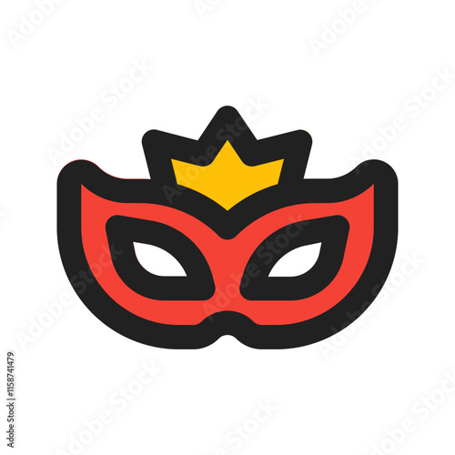 eye mask line color icon