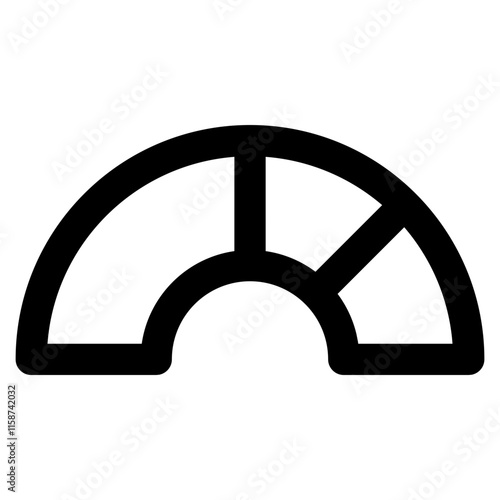Half Donut Chart