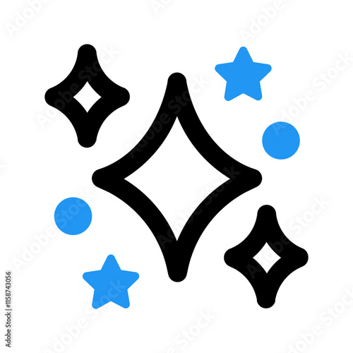 sparklers line color icon