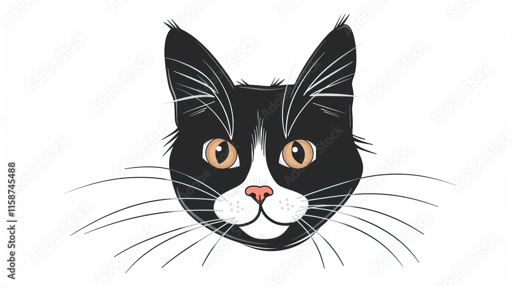 Fototapeta premium Cat isolated on White background