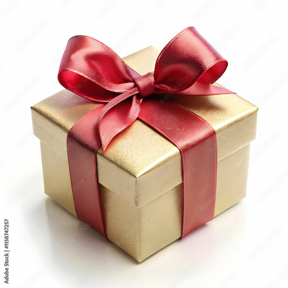 A beautifully wrapped gift box A beautifully wrapped gift box
