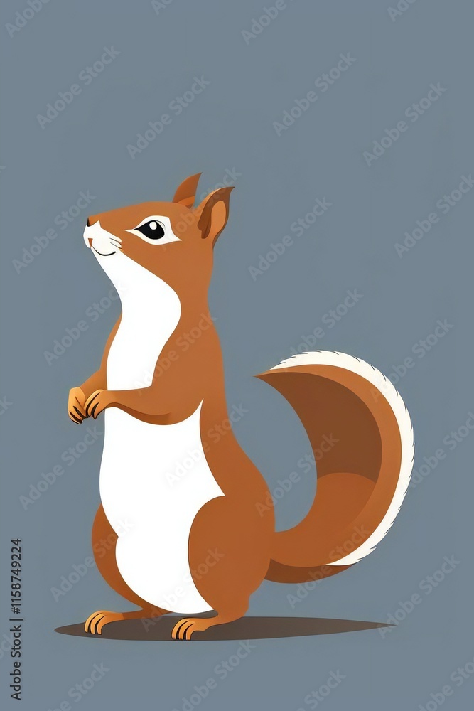 Obraz premium Squirrel Vector