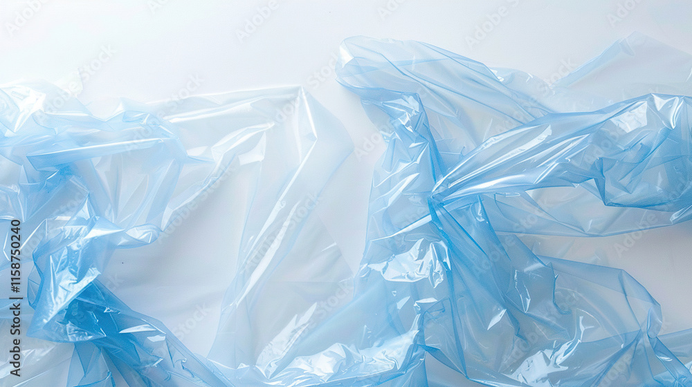Plastic Wrap isolated on White background Plastic Wrap isolated on White background