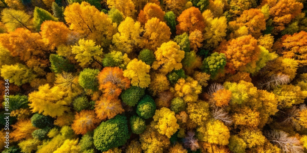 Bird's Eye View Abstract Yellow Wood Background: Autumn Forest Texture, Golden Canopy, Nature Photography Bird's Eye View Abstract Yellow Wood Background: Autumn Forest Texture, Golden Canopy, Nature Photography
