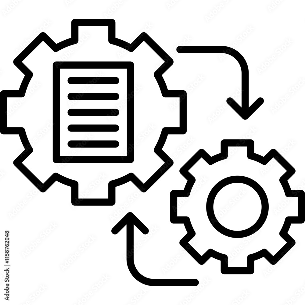 Data Processing Icon Data Processing Icon