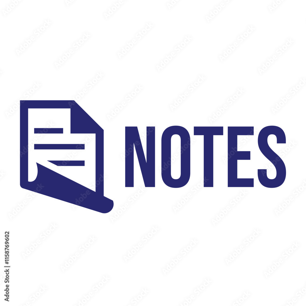 notes document flat minimalist logo design notes document flat minimalist logo design