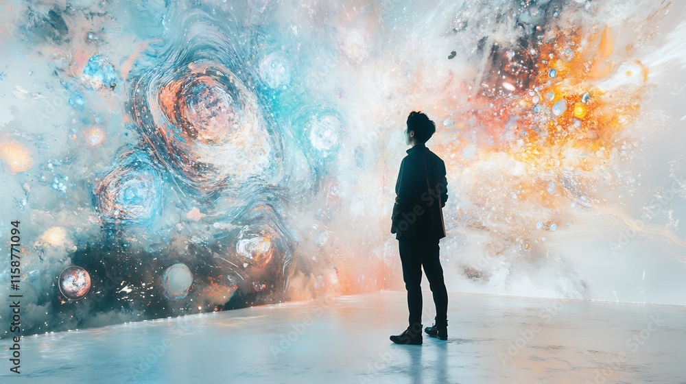 Observing 11th dimension a Japanese physicist explores the final unification of physics quantum theory metaphysical concepts abstract dystopian art SEO optimized white background Observing 11th dimension a Japanese physicist explores the final unification of physics quantum theory metaphysical concepts abstract dystopian art SEO optimized white background