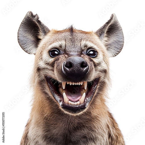 Hyena Grin: A Close-Up Portrait  photo