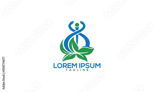 Unique medical logo Modern and minimalist vector and abstract logo. Caduceus - Medical Snake Logo Icon Vector