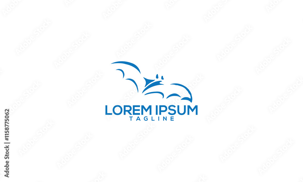 Unique bat logo Modern and minimalist vector and abstract logo. bat open wings flying concept elements icon Unique bat logo Modern and minimalist vector and abstract logo. bat open wings flying concept elements icon