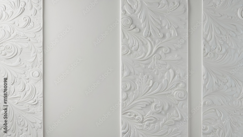 Elegant White Textured Wall Panels Elegant White Textured Wall Panels