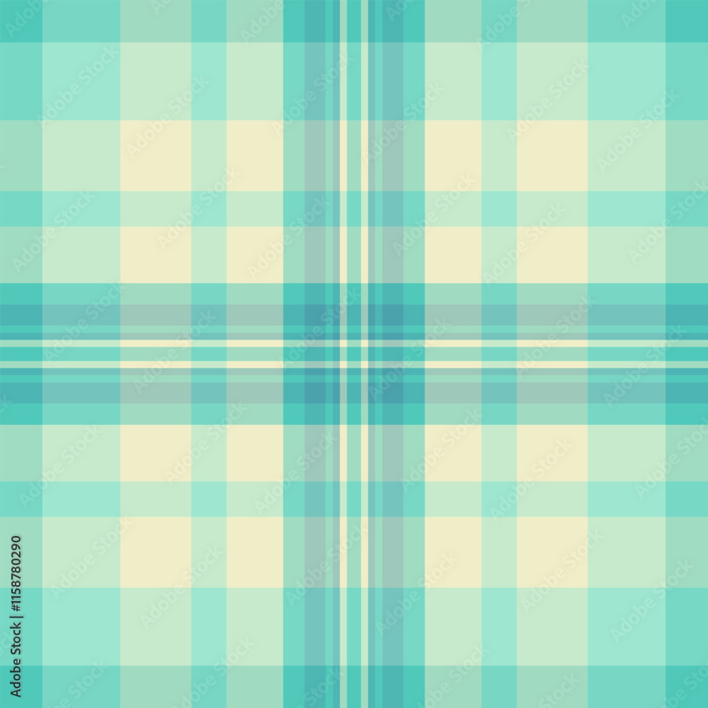 Shop background tartan fabric, linen textile check pattern. Close-up texture vector plaid seamless in light and teal colors. Shop background tartan fabric, linen textile check pattern. Close-up texture vector plaid seamless in light and teal colors.