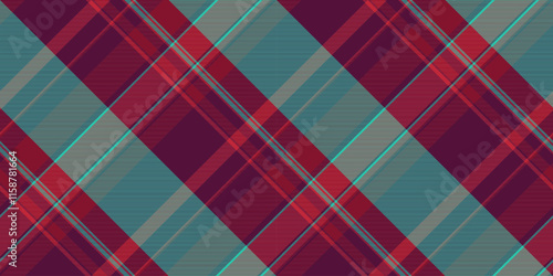 Checks check background plaid, stage textile texture seamless. Short fabric vector pattern tartan in red and pink colors.
