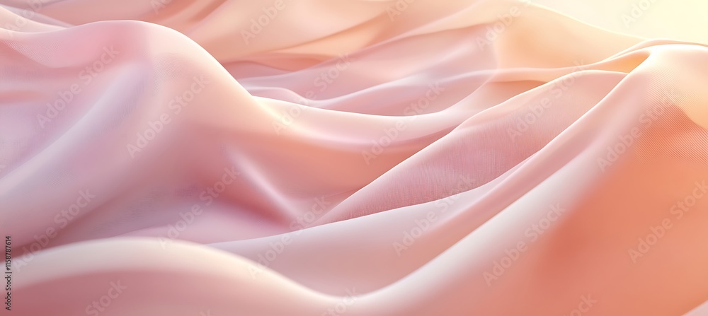 Obraz premium A gradient from soft ivory to warm rose, creating a gentle, elegant background. 