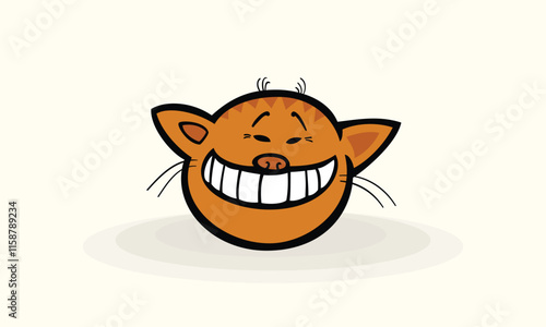 Cute cat vector concept. cat head cartoon characters, cat mascot logo vector, mascot cat head, animals, kittens, pets, graphics, cats, Graphic element for website. Cartoon flat vector illustration