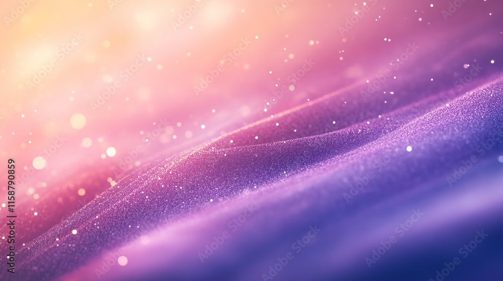 Vibrant pink and purple gradient background with light bokeh effects, abstract dreamy visual aesthetic