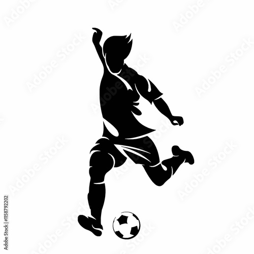 soccer player with ball