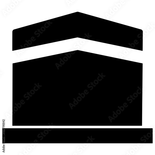 kaaba icon. mecca vector 