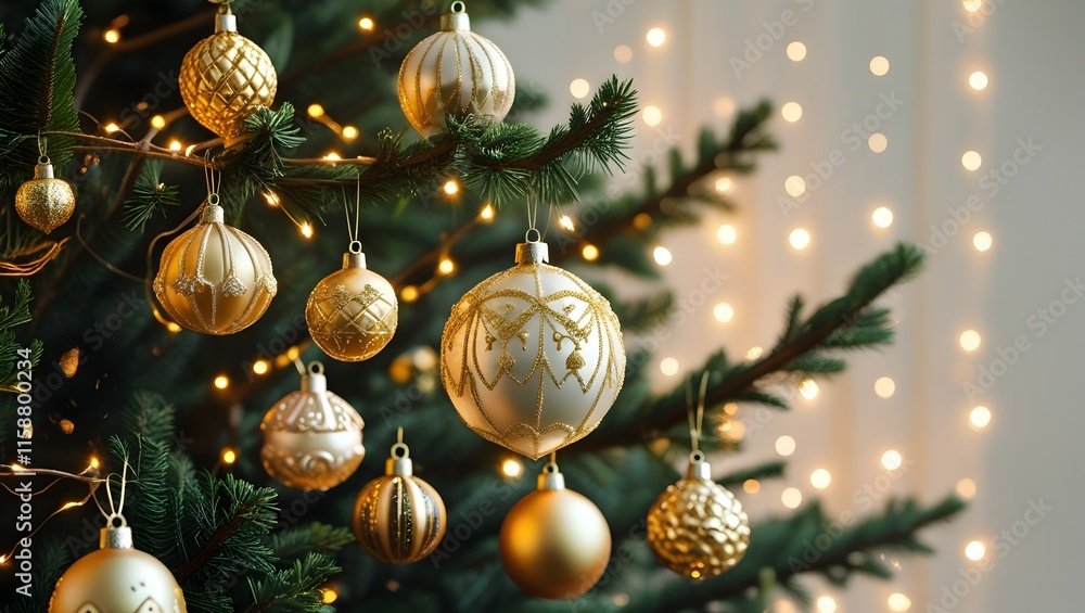 Fototapeta premium christmas tree decoration