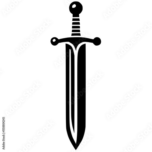 Silhouette of the sword symbol