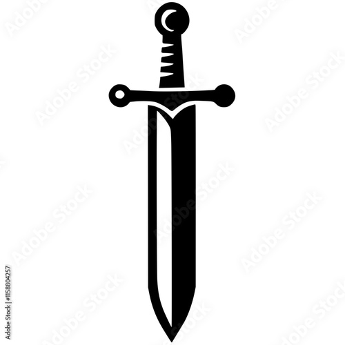 Silhouette of the sword symbol