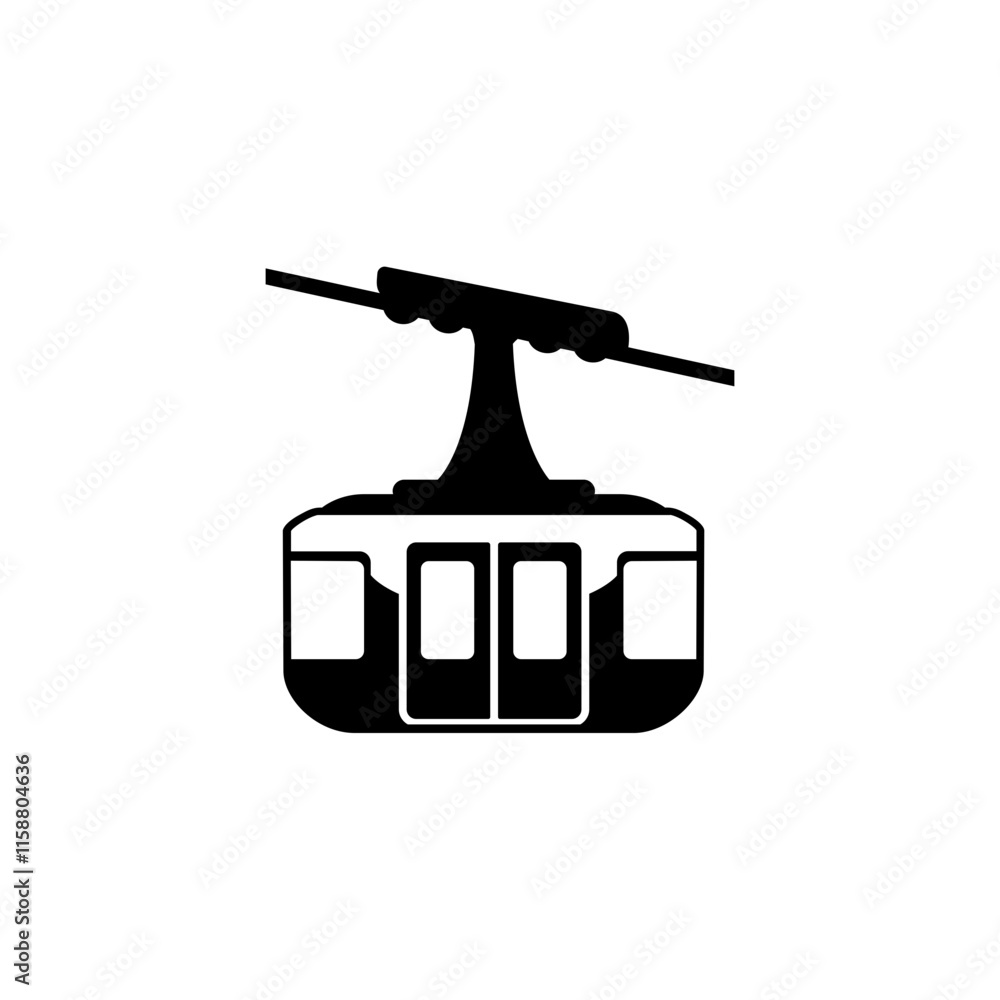 Fototapeta premium Cable Car Icon 
