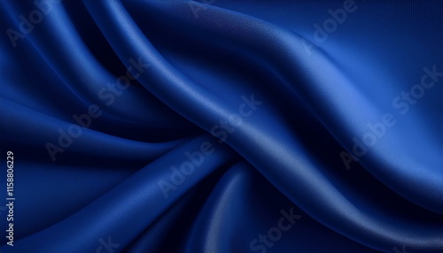 Wallpaper Mural Abstract dark blue background. Silk satin. Navy blue color. Elegant background with space for design. Soft wavy folds. Torontodigital.ca