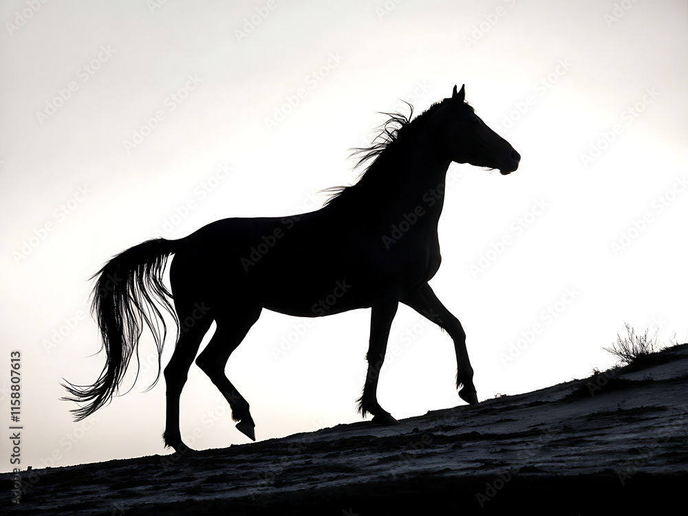 horse vector silhouette illustration horse vector silhouette illustration