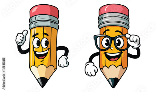 Cartoon pencil clipart