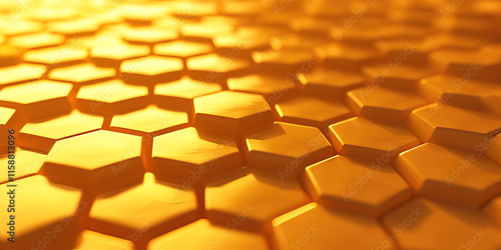 Abstract golden honeycomb pattern background. Abstract golden honeycomb pattern background.