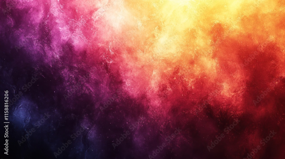 Fototapeta premium Vibrant cosmic nebula with colorful clouds. (1)