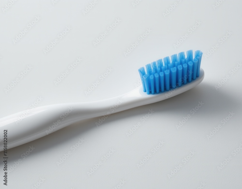 Clean Toothbrush with Blue Bristles Clean Toothbrush with Blue Bristles
