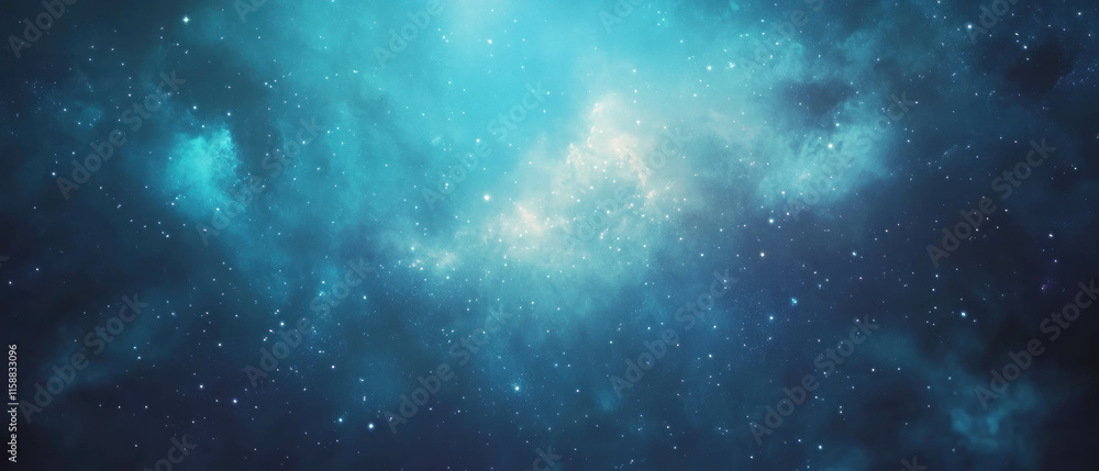 Fototapeta premium Starry night sky showcases the vibrant beauty of the Milky Way in a hyper-realistic style