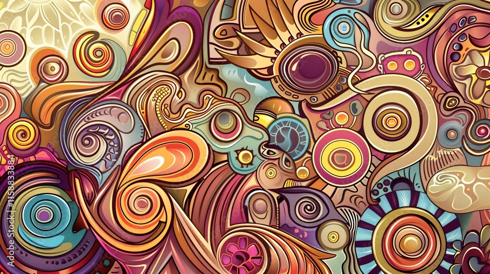 Contour fantasy texture background Contour fantasy texture background