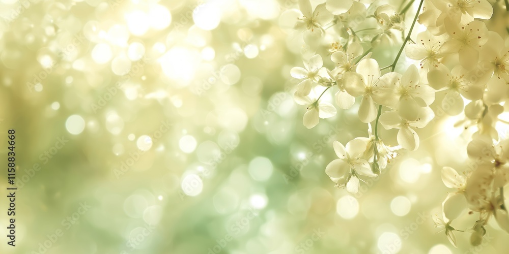 Fototapeta premium A soft, pastel abstract background featuring floral patterns and gentle colors, ideal for Women's Day celebrations