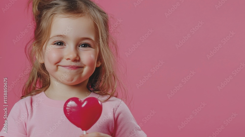 Valentines Day. Happiness, childhood, kid and sweets. A happy little girl holding a heart shaped lollipop caramel on a stick, A festive candy in the hands of child in pink t-shirt on blue background. Valentines Day. Happiness, childhood, kid and sweets. A happy little girl holding a heart shaped lollipop caramel on a stick, A festive candy in the hands of child in pink t-shirt on blue background.